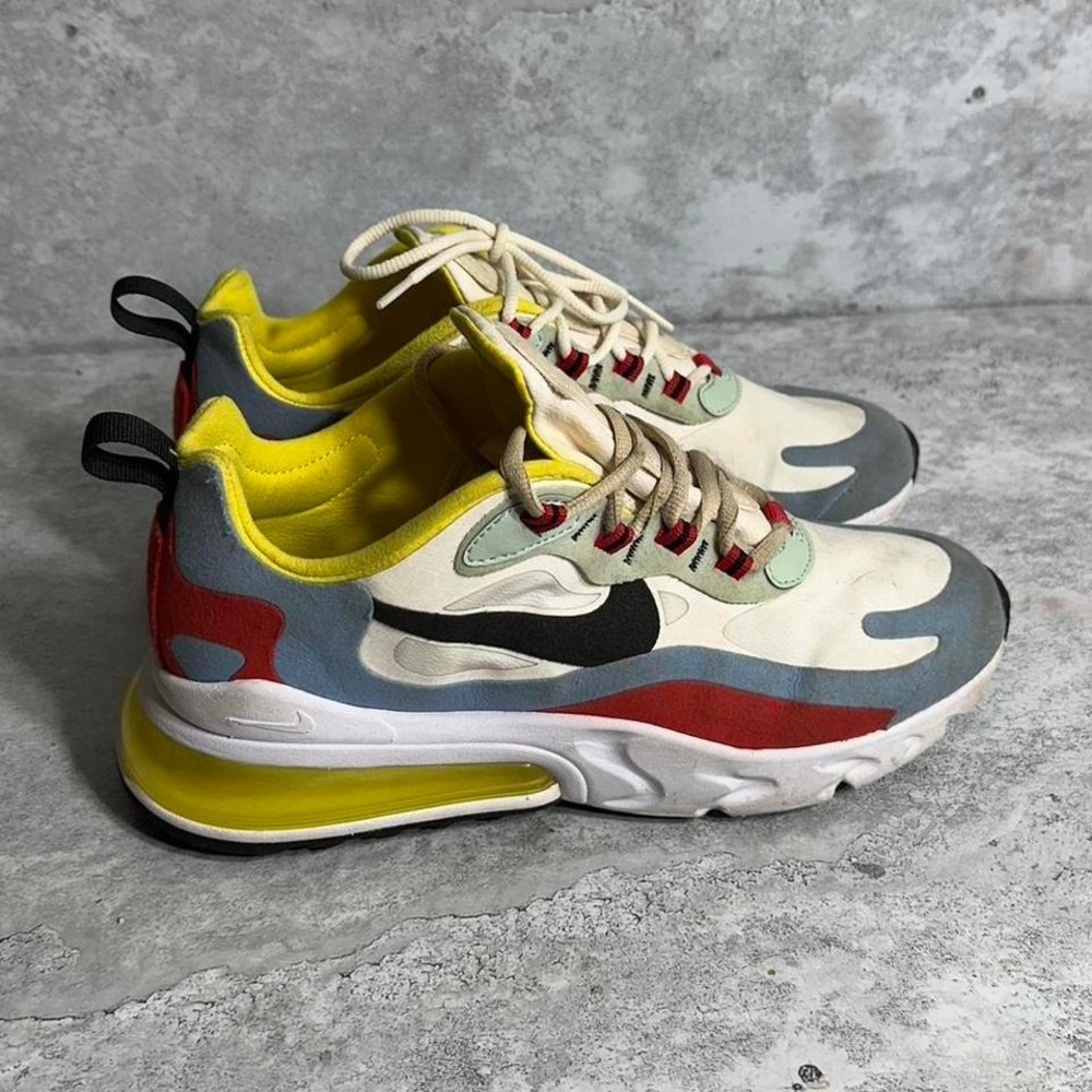 Nike Air Max 270 React Bauhaus Sneakers Women's Size 8 White Athletic sneakers - Picture 4 of 7